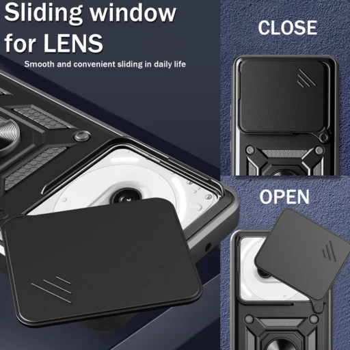 Techsuit - CamShield sorozat - Nothing Phone (3) - fekete tok - 5