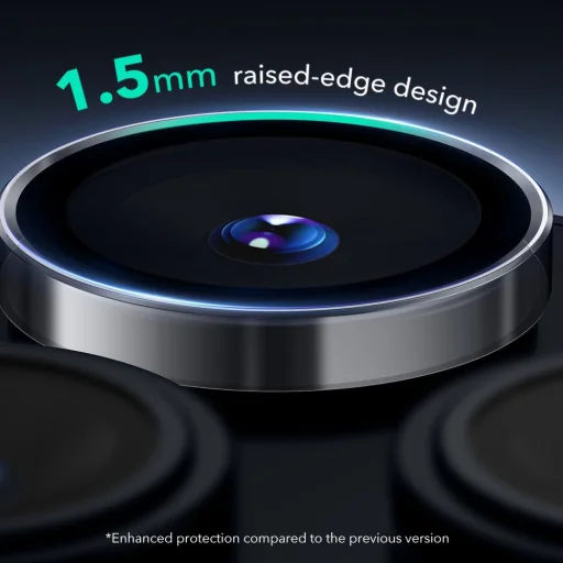  iPhone 14 Pro/14 Pro Max/15 Pro/15 Pro Max/16 Pro/16 Pro Max/17 Pro/17 Pro Max ESR Armorite Átlátszó üvegfólia Kameralencse Védő - 3