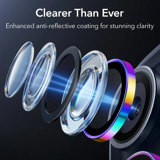  iPhone 14 Pro/Pro Max/15 Pro/Pro Max/16 Pro/16 Pro Max/17 Pro/17 Pro Max Színjátszó ESR Armorite Kamera Lencsevédők üvegfólia - 4