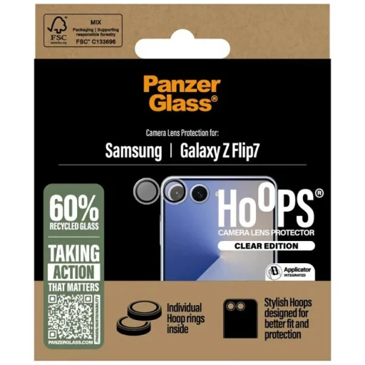 PanzerGlass Hoops edzett üveg kameravédő Samsung Galaxy Z Flip7 üvegfólia - 4