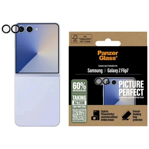 PanzerGlass PicturePerfect edzett üveg objektívvédő Samsung Galaxy Z Flip7 üvegfólia - 1