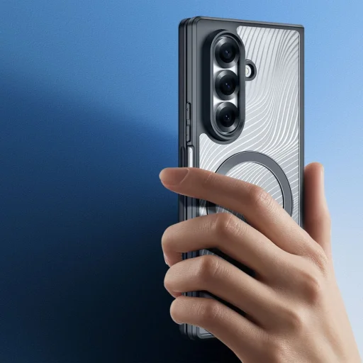  Samsung Galaxy Z Fold 7 fekete DUX DUCIS AIMO MAG kompatibilis MagSafe funkcióval tok - 3