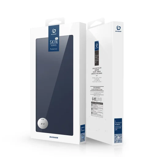  iPhone 17 Kék DUX DUCIS pénztárca tok SKIN PRO tok - 4