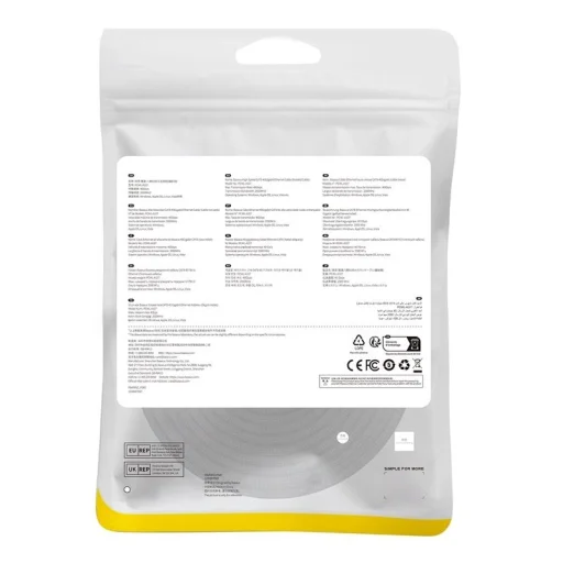 Baseus gyors RJ45 Cat. hálózati kábel 8 40Gbps 20m fonott fekete - 6