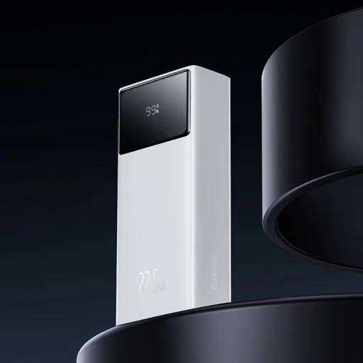 Baseus EnerFill FP41 30000mAh 22.5W Powerbank Baseus Simple USB-A - USB-C 3A 30cm Kábellel - Fehér - 10