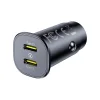 Baseus GoTrip 2 x USB-C 30W Autós Töltő - Fekete - 4