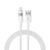 Baseus - Adatkábellel Display 2 - USB-ről Lightning, Gyors töltés, Digitális kijelző, 2.4A, 2m - Hold Fehér thumbnail