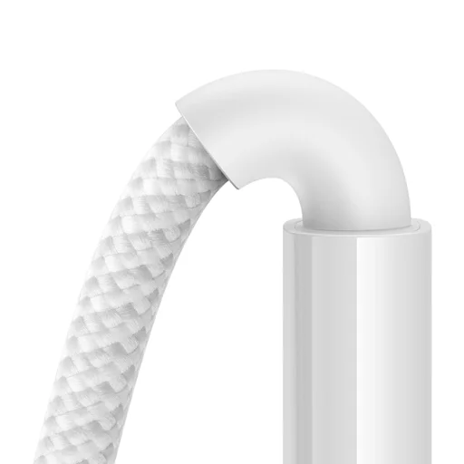 Baseus - Adatkábel Kijelző 2 (P10382702211-00) - Gyors töltés, Type-C to Type-C, Digitális kijelző, 100W, 1m - Holdfehér - 5