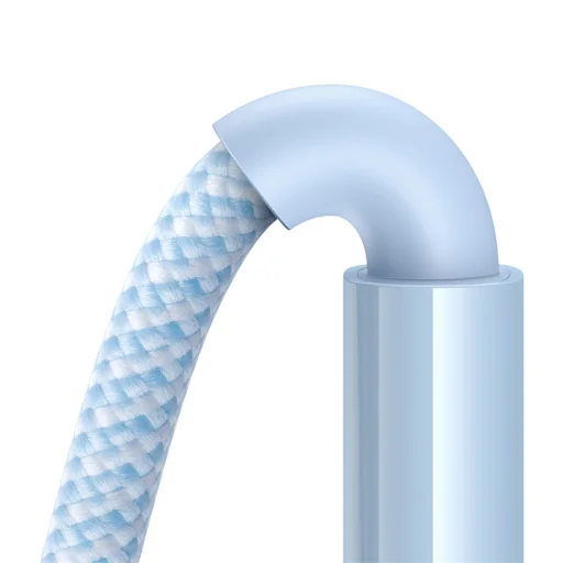 Baseus - Data Cable Display 2 (P10382701311-00) - Gyors töltés, USB Type-C, Digitális kijelző, 100W, 1m - Galaxy kék - 5