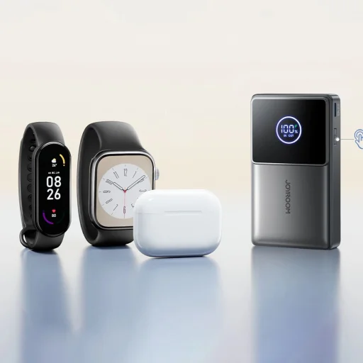 Joyroom JR-PR1 10000mAh 22.5W Powerbank with Built-in Retractable USB-C Cable - Black - 11