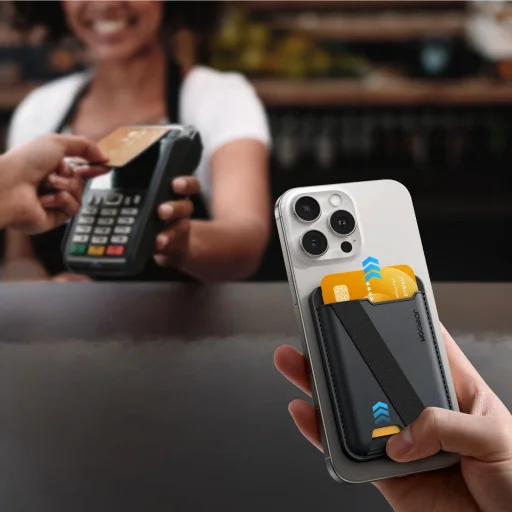 Joyroom JR-ZS432 mágneses pénztárca MagSafe kompatibilis - Fekete - 6