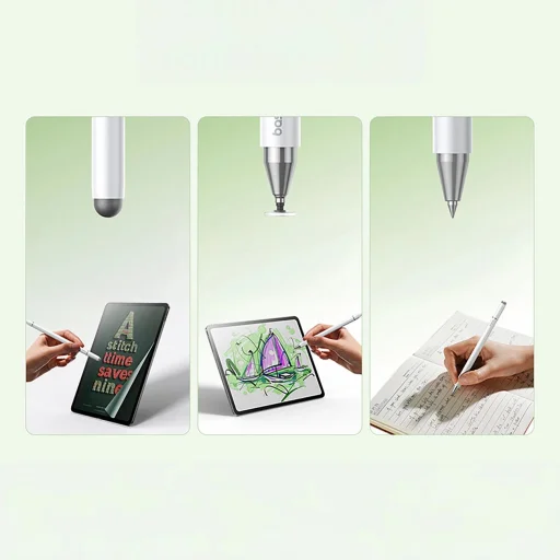 Baseus Smooth Writing III 3in1 Passive Stylus Magnetic Version - White - 11