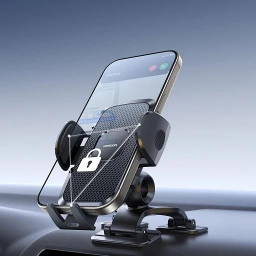 Joyroom JR-ZS259 klipszes autós telefontartó három állítható lábbal - fekete - 2