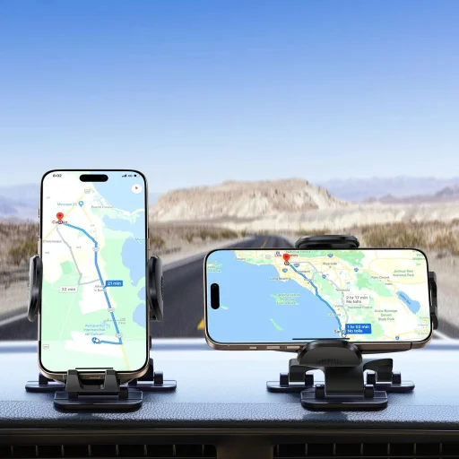 Joyroom JR-ZS259 klipszes autós telefontartó három állítható lábbal - fekete - 5