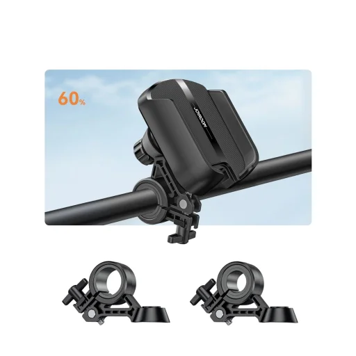 Joyroom JR-ZS431 kerékpáros, motoros, roller telefontartó - fekete - 5