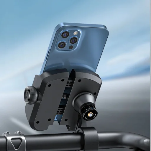 Joyroom JR-ZS431 kerékpáros, motoros, roller telefontartó - fekete - 9