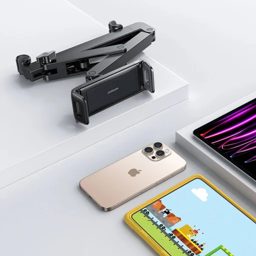 Joyroom JR-ZS433 Fejtámlára rögzíthető tartó - Fekete - 10