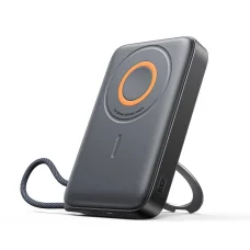 Joyroom JR-PBM02 Powerbank 22.5W 10000mAh 3 az 1-ben Mágneses Induktív Kompatibilis MagSafe Beépített Kábellel - Fekete