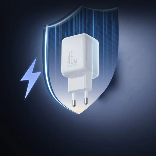 Joyroom JR-TCL05 45W GaN hálózati töltő kábelrendezővel - Fehér - 9