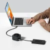 Baseus MagPro Series II 7 az 1-ben USB-C Hub MagSafe-kompatibilis töltővel 15W + HDMI + USB-A + USB-C + SD/TF - Fekete thumbnail