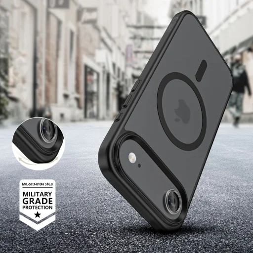  iPhone 17 Air Matte Fekete Tech-protect Magmat Magsafe tok - 5