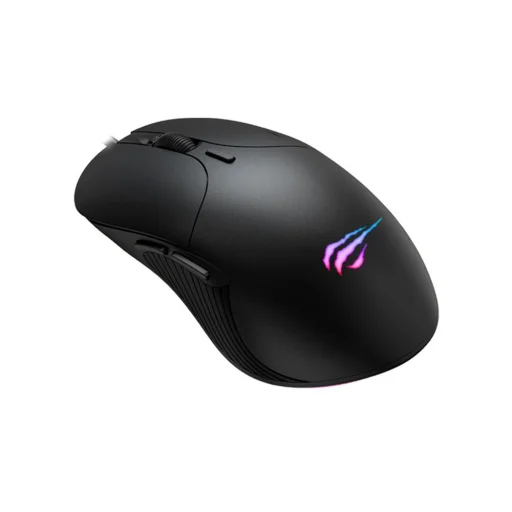 Havit - Vezetékes Gaming Egér (MS1020WB) - RGB világítással, 2400 DPI, Ergonomikus kialakítás, USB 5V - Fekete - 2