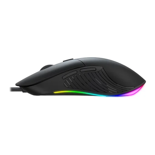 Havit - Vezetékes Gaming Egér (MS1020WB) - RGB világítással, 2400 DPI, Ergonomikus kialakítás, USB 5V - Fekete - 3