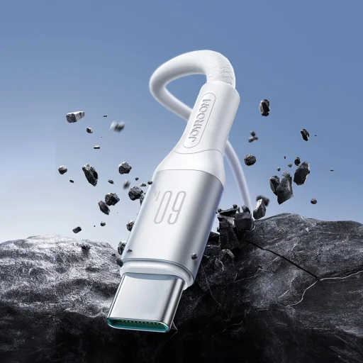 Joyroom S-A28 Flash Series 60W USB-C - USB-C Cable 1m - White - 4