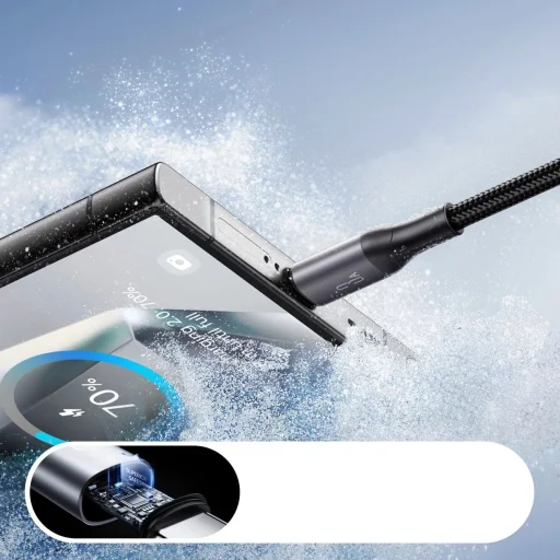 Joyroom S-A28 Flash Series 3A USB-A - USB-C kábel 1m - fekete - 6