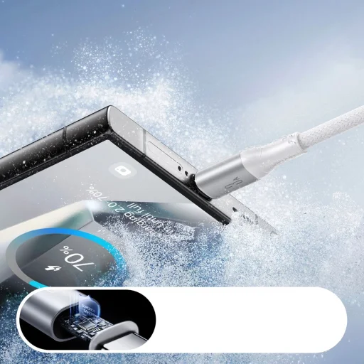 Joyroom S-A28 Flash Series 3A USB-A - USB-C Kábel 2m - Fehér - 6