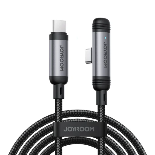 Joyroom S-A56 EnjoyX Series 90° USB-C - USB-C kábel 60W 1.2m - fekete - 1