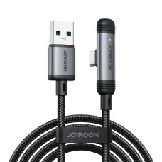 Joyroom S-A56 EnjoyX sorozatú 90° USB-A - USB-C 3A kábel 1.2m - fekete