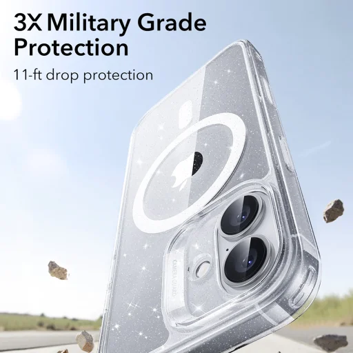  iPhone 17 Tiszta Csillogás ESR Klasszikus Hibrid HaloLock tok - 7