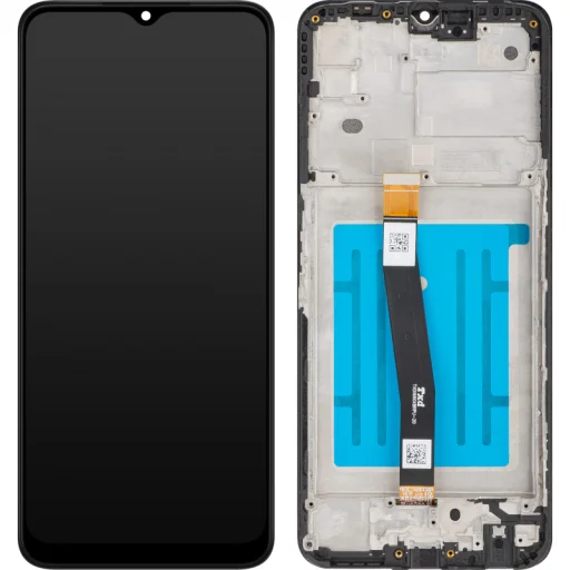 LCD Kijelző Modul MP Samsung Galaxy A22 5G A226, Utángyártott, Fekete kijelző - 1