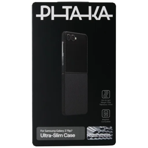  Samsung Galaxy Z Flip7 fekete szürke Case PITAKA Ultra-Slim MagSafe tok - 7