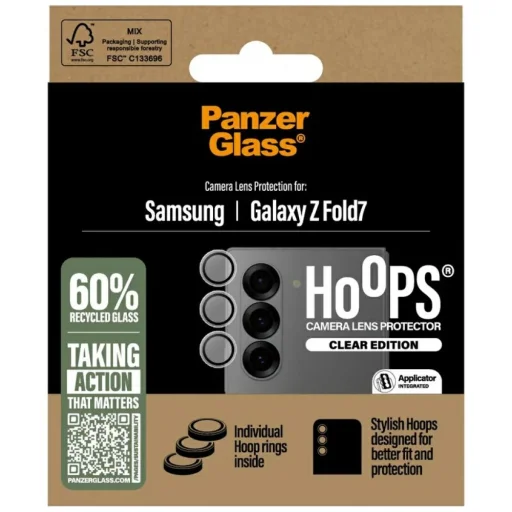 Edzett üveg lencsevédő PanzerGlass Hoops Samsung Galaxy Z Fold7-hez üvegfólia - 4