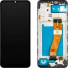 LCD Kijelzőmodul MP Samsung Galaxy A02s A025G, Aftermarket, Fekete thumbnail
