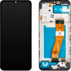 LCD Kijelzőmodul MP Samsung Galaxy A02s A025G, Aftermarket, Fekete
