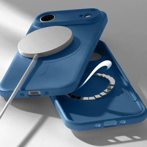  iPhone 17 Air Lila Mercury Fél-szilikon MagSafe tok - 2