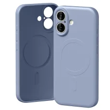  iPhone 17 Lila Mercury félig szilikon MagSafe tok