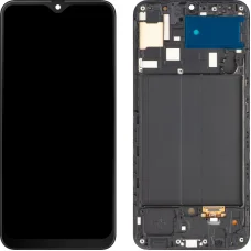 LCD kijelző modul MP Samsung Galaxy A50 A505, OLED verzió, utángyártott, fekete kijelző
