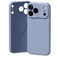  iPhone 17 Pro Max Lila Mercury félig szilikon MagSafe tok