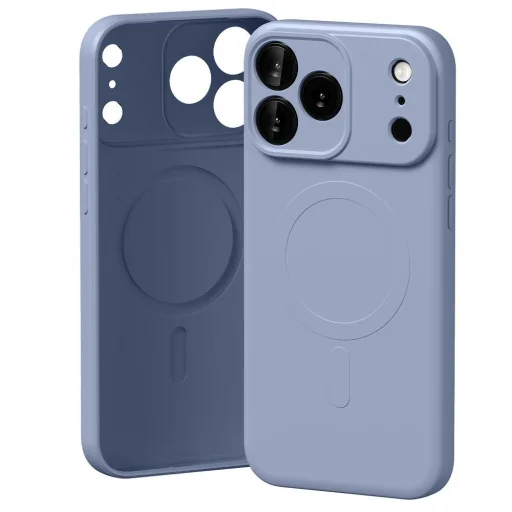  iPhone 17 Pro Max Lila Mercury félig szilikon MagSafe tok - 1