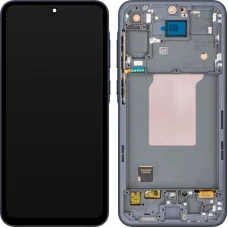 LCD Kijelzőmodul MP Samsung Galaxy A55 5G A556 készülékhez, Utángyártott, Fekete