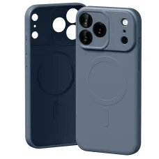  iPhone 17 Pro Max Sierra Kék Mercury részben szilikon MagSafe tok