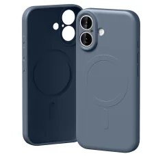  iPhone 17 Sierra Kék Mercury Semi-Silicone MagSafe tok