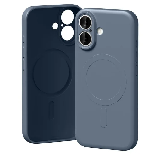  iPhone 17 Sierra Kék Mercury Semi-Silicone MagSafe tok - 1