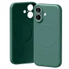  iPhone 17 Zöld Mercury Fél-szilikon MagSafe tok