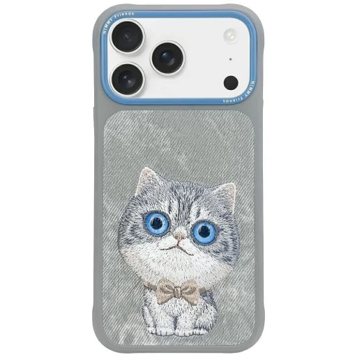  iPhone 17 Szürke Nimmy Big Eyed Pet 2.0 Macska tok - 1