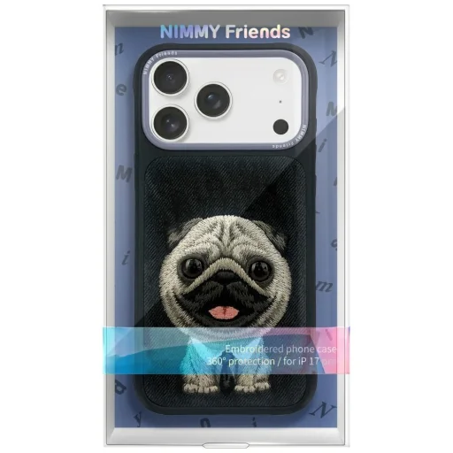  iPhone 17 Pro fekete Nimmy Big Eyed Pet 2.0 Kutyás tok - 2